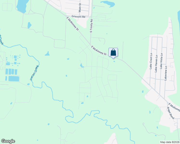 map of restaurants, bars, coffee shops, grocery stores, and more near 51 Laney Circle in Denton