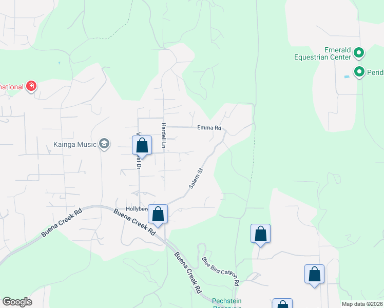 map of restaurants, bars, coffee shops, grocery stores, and more near 3703 Royal Road in Vista