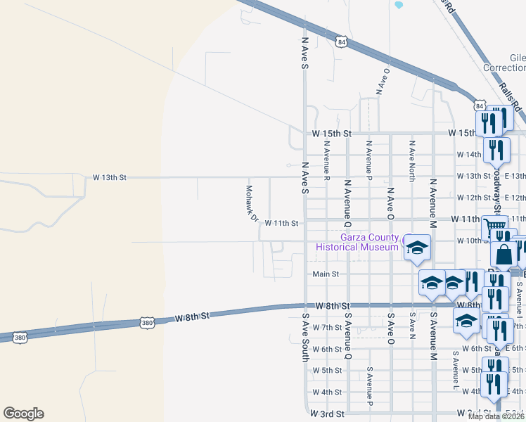 map of restaurants, bars, coffee shops, grocery stores, and more near 301 Osage Avenue in Post