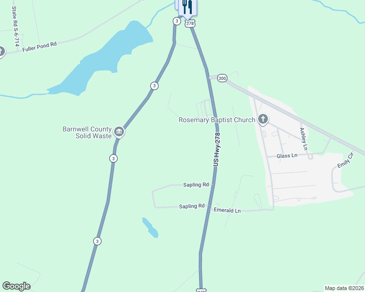 map of restaurants, bars, coffee shops, grocery stores, and more near in Barnwell