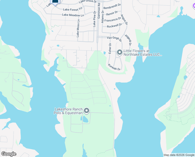 map of restaurants, bars, coffee shops, grocery stores, and more near 550 Gammon Road in Little Elm