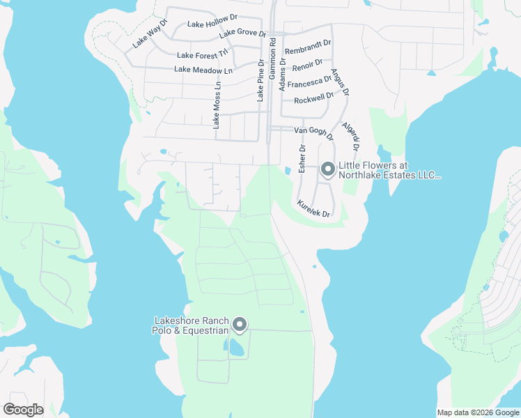 map of restaurants, bars, coffee shops, grocery stores, and more near 550 Gammon Road in Little Elm