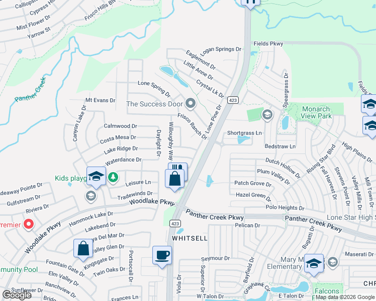map of restaurants, bars, coffee shops, grocery stores, and more near 14704 Brandon Drive in Little Elm