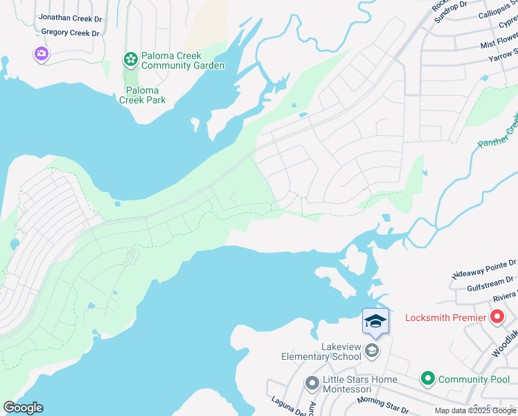 map of restaurants, bars, coffee shops, grocery stores, and more near 575 Doe Creek Road in Little Elm