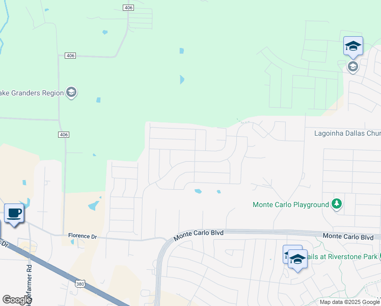 map of restaurants, bars, coffee shops, grocery stores, and more near 1703 Twin Hills Way in Princeton