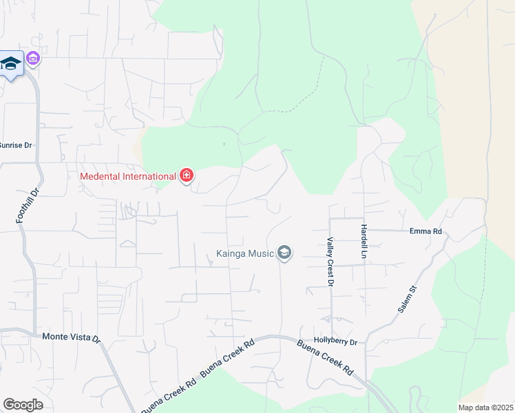 map of restaurants, bars, coffee shops, grocery stores, and more near 682 Ora Avo Lane in Vista