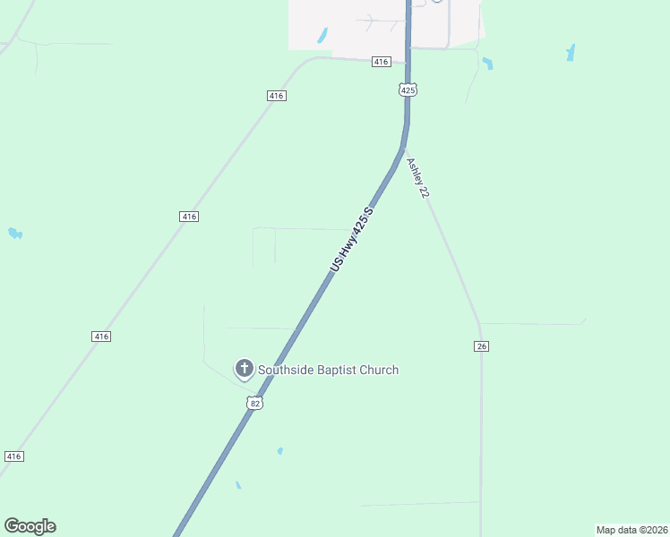 map of restaurants, bars, coffee shops, grocery stores, and more near 1427 U.S. 425 in Hamburg