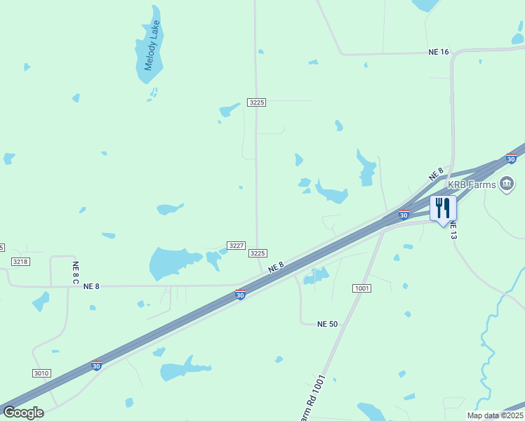 map of restaurants, bars, coffee shops, grocery stores, and more near 2217 County Road 3225 in Mount Pleasant