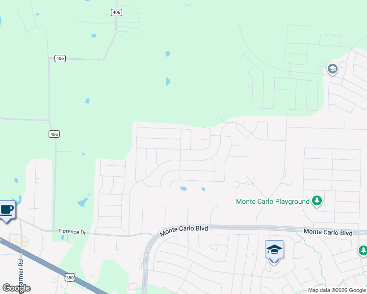 map of restaurants, bars, coffee shops, grocery stores, and more near 1700 Hot Springs Way in Princeton
