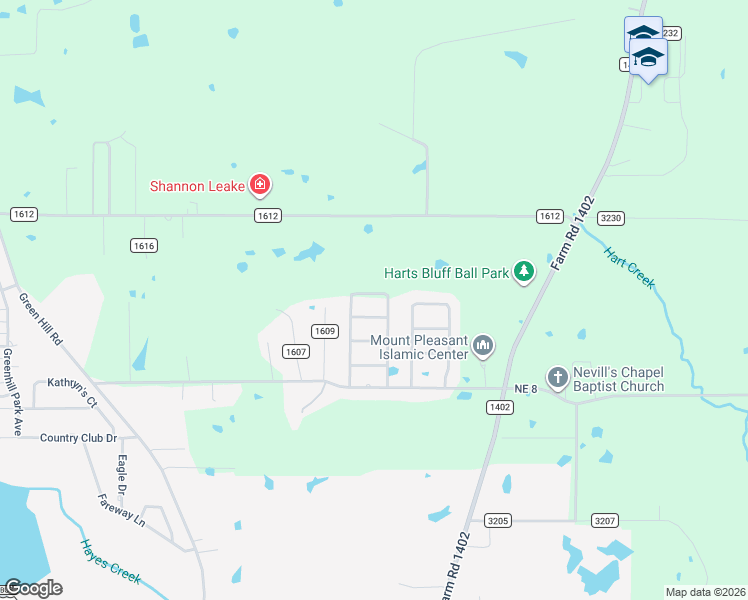 map of restaurants, bars, coffee shops, grocery stores, and more near 1004 Stone Wall Street in Mount Pleasant