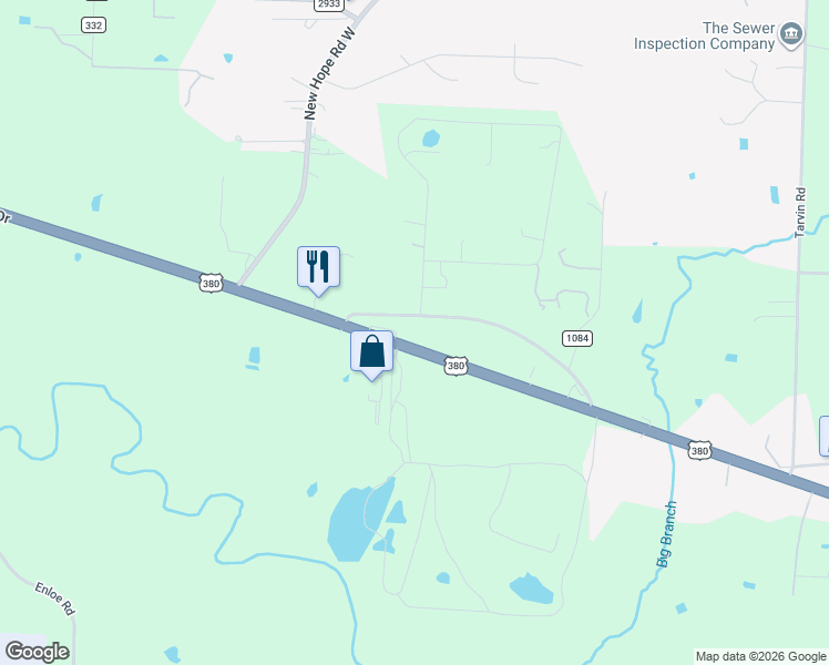 map of restaurants, bars, coffee shops, grocery stores, and more near 2659 East University Drive in McKinney