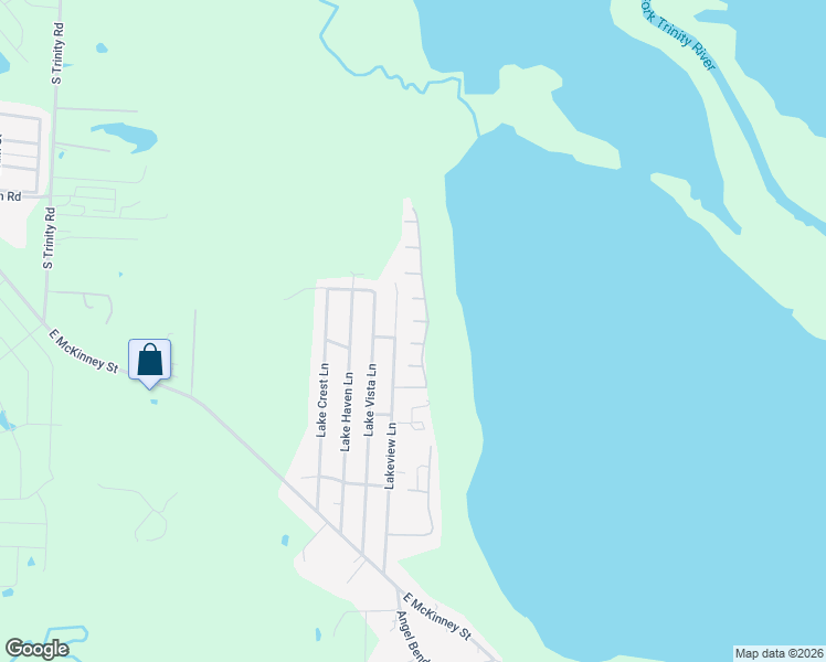map of restaurants, bars, coffee shops, grocery stores, and more near 2200 Lakeview Lane in Denton