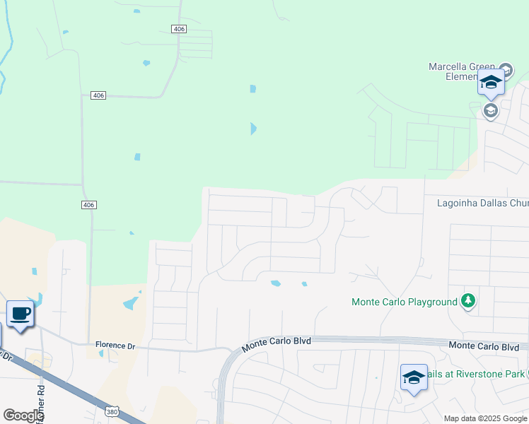 map of restaurants, bars, coffee shops, grocery stores, and more near 1700 Hot Springs Way in Princeton