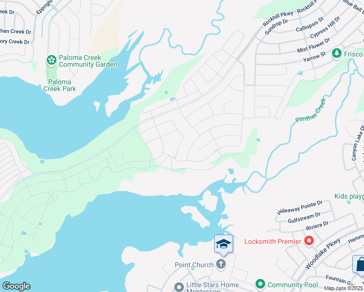 map of restaurants, bars, coffee shops, grocery stores, and more near 1609 Serra Drive in Little Elm