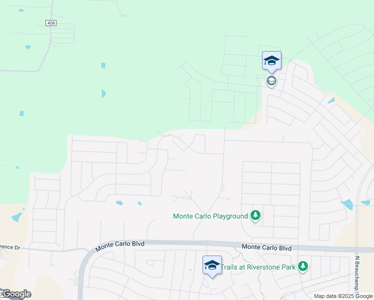map of restaurants, bars, coffee shops, grocery stores, and more near 1421 Park Trails Boulevard in Princeton