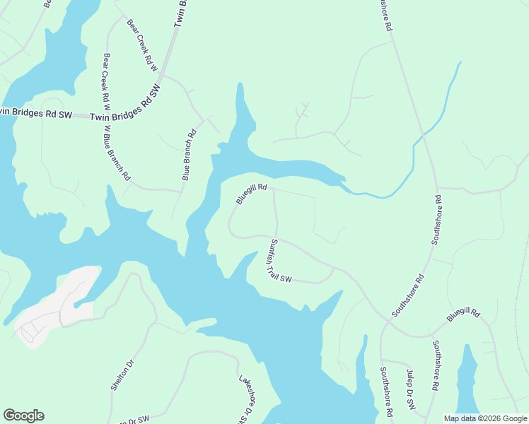 map of restaurants, bars, coffee shops, grocery stores, and more near 209 Sunfish Trail Southwest in Eatonton