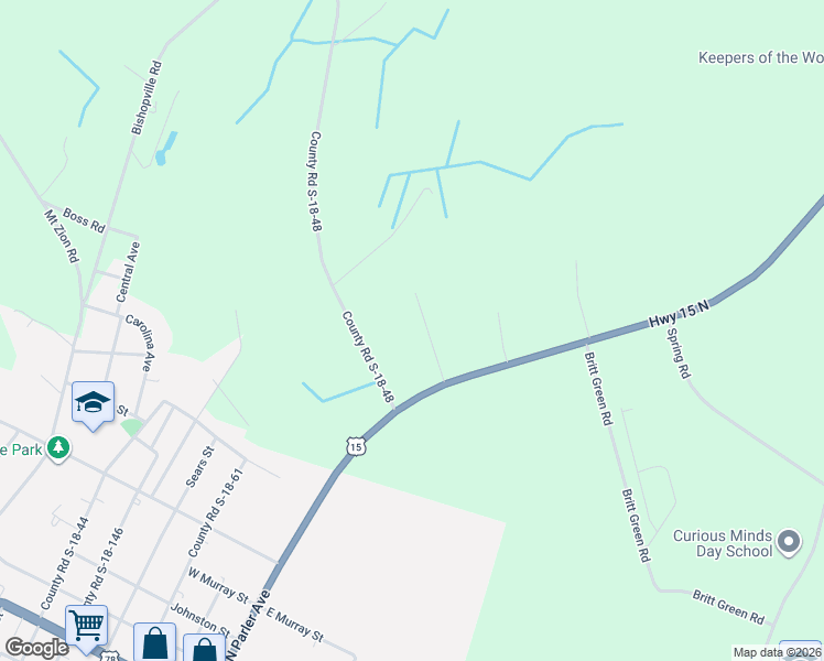 map of restaurants, bars, coffee shops, grocery stores, and more near 119 Saint James Road in Saint George