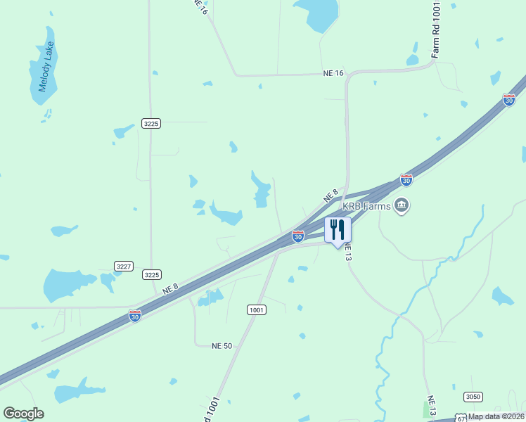 map of restaurants, bars, coffee shops, grocery stores, and more near 2257 County Road 3210 in Cookville