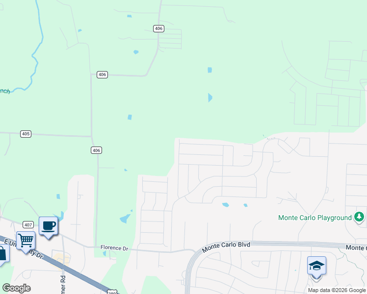 map of restaurants, bars, coffee shops, grocery stores, and more near 1906 Hot Springs Way in Princeton