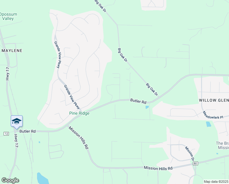 map of restaurants, bars, coffee shops, grocery stores, and more near 102 Slater Lane in Alabaster