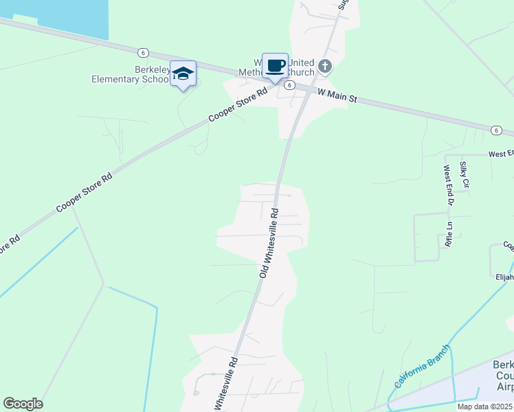 map of restaurants, bars, coffee shops, grocery stores, and more near 106 Cole Lane in Moncks Corner