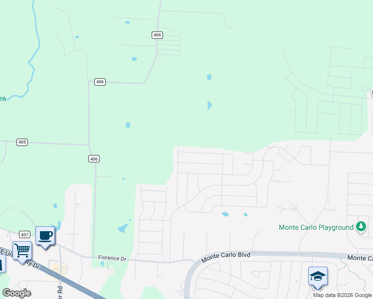 map of restaurants, bars, coffee shops, grocery stores, and more near 1906 Pilot Point Way in Princeton