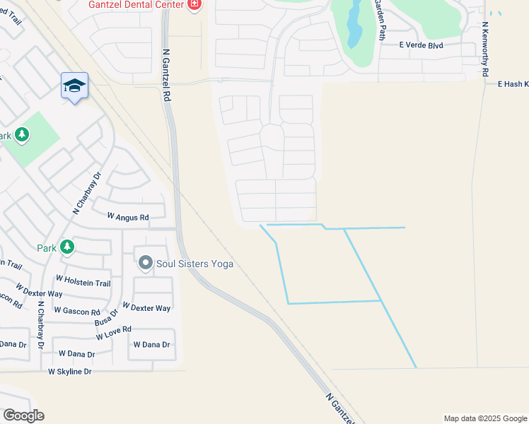 map of restaurants, bars, coffee shops, grocery stores, and more near in Queen Creek