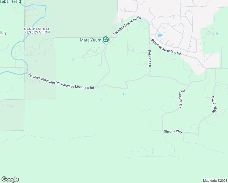 map of restaurants, bars, coffee shops, grocery stores, and more near 19025 Paradise Mountain Lane in Valley Center