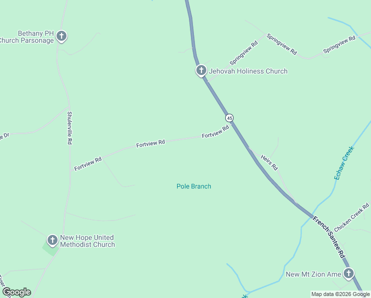 map of restaurants, bars, coffee shops, grocery stores, and more near 1047 Fortview Road in Jamestown