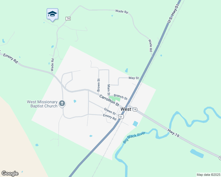 map of restaurants, bars, coffee shops, grocery stores, and more near 254 May Street in West