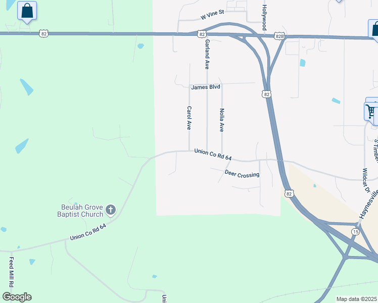 map of restaurants, bars, coffee shops, grocery stores, and more near 2809 Parnell Road in El Dorado