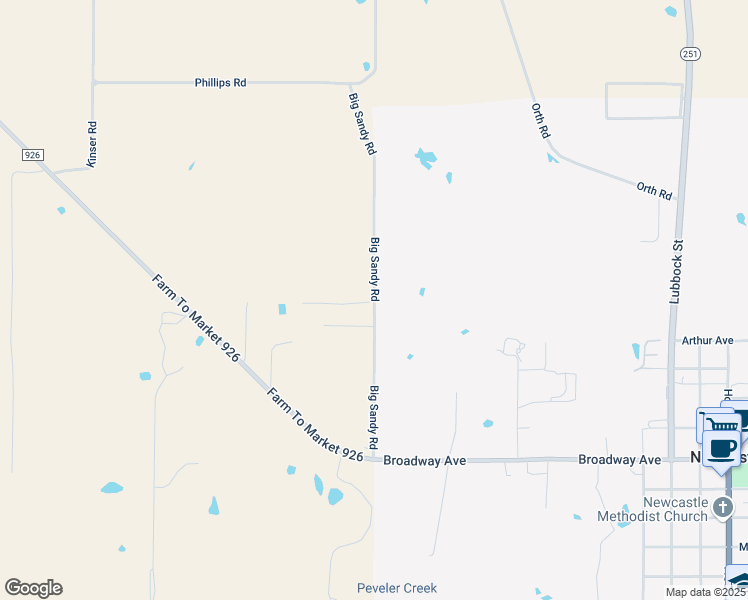 569 Big Sandy Road, Newcastle TX Walk Score