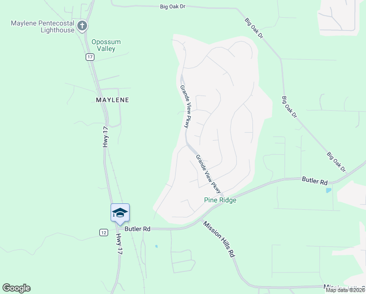 map of restaurants, bars, coffee shops, grocery stores, and more near 1000 Grande View Pass in Alabaster