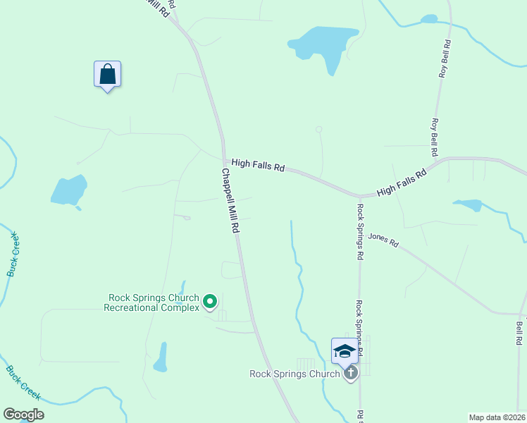 map of restaurants, bars, coffee shops, grocery stores, and more near 1145 Chappell Mill Road in Jackson