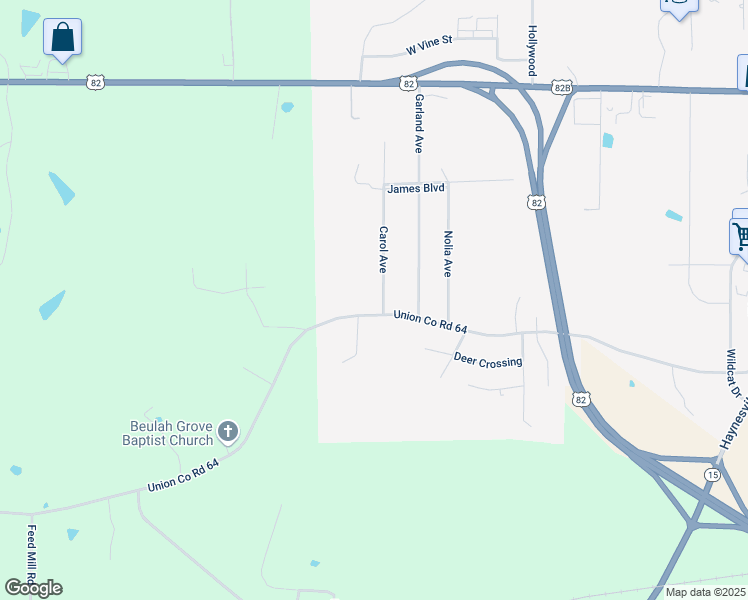 map of restaurants, bars, coffee shops, grocery stores, and more near 2809 Parnell Road in El Dorado