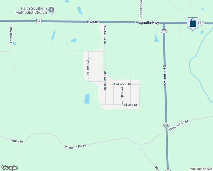 map of restaurants, bars, coffee shops, grocery stores, and more near 614 Oak Manor Drive in El Dorado