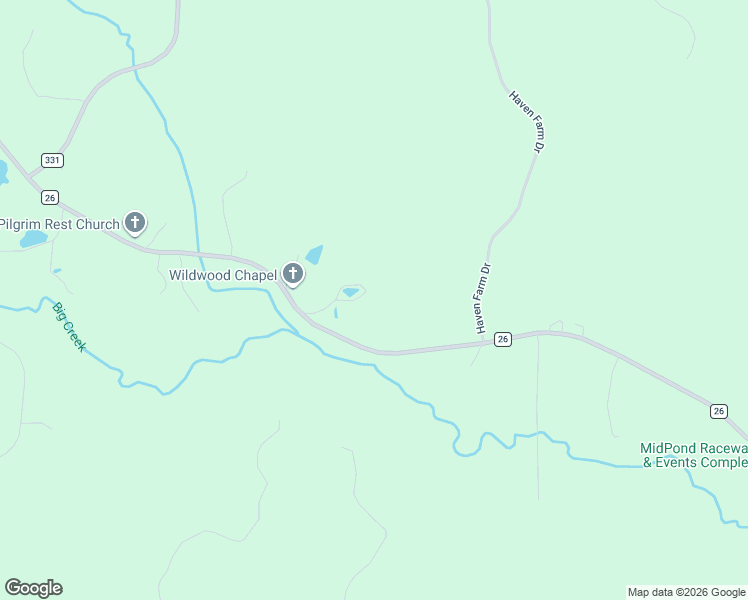 map of restaurants, bars, coffee shops, grocery stores, and more near 235 Wildwood Chapel Road in Columbiana