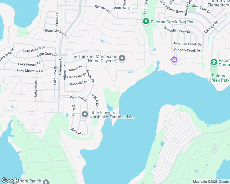 map of restaurants, bars, coffee shops, grocery stores, and more near 399 Dye Road in Little Elm