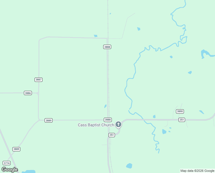 map of restaurants, bars, coffee shops, grocery stores, and more near County Road 3888 in Bloomburg