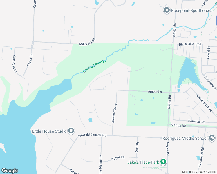 map of restaurants, bars, coffee shops, grocery stores, and more near 900 Amethyst Drive in Oak Point
