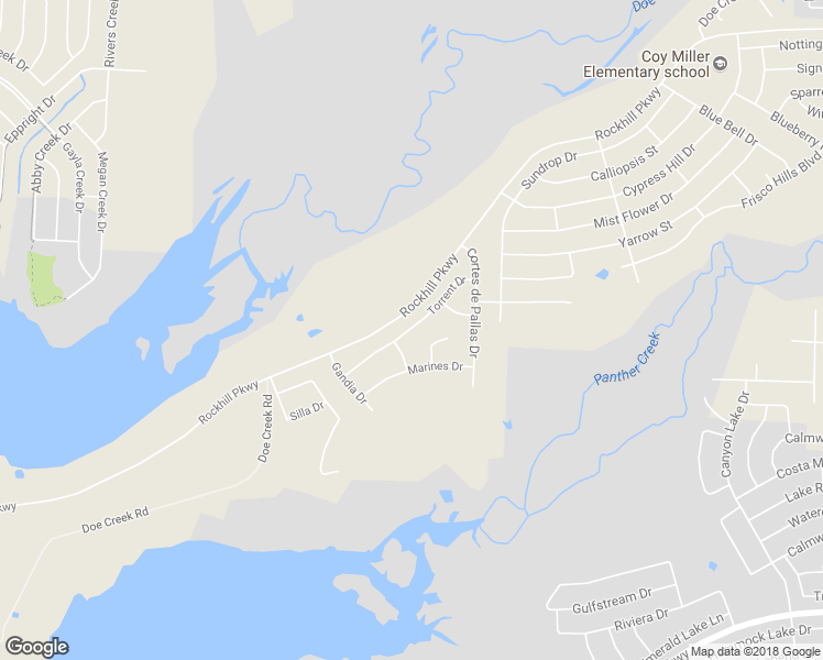 map of restaurants, bars, coffee shops, grocery stores, and more near Torrent Drive in Little Elm