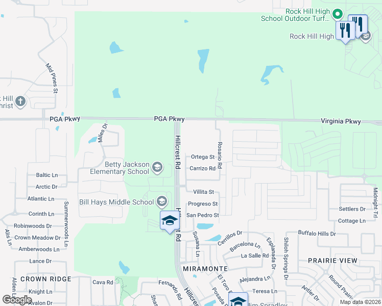 map of restaurants, bars, coffee shops, grocery stores, and more near 14949 San Paulo Street in Frisco
