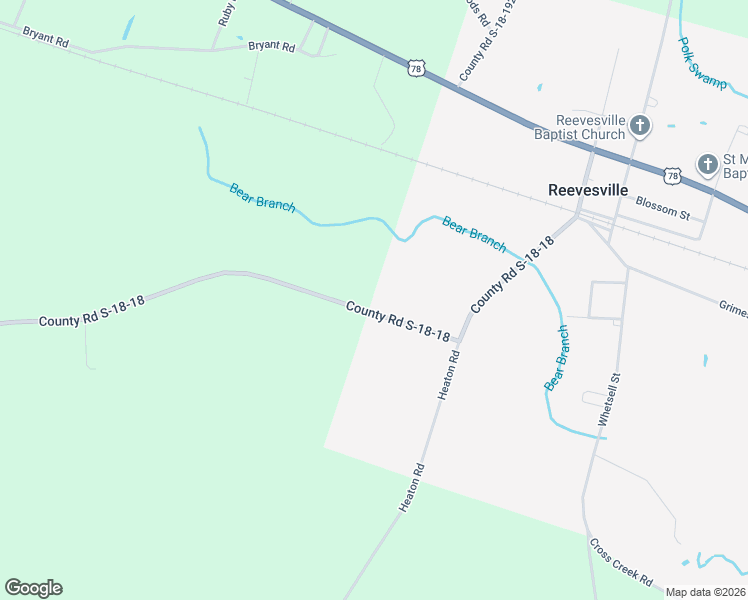 map of restaurants, bars, coffee shops, grocery stores, and more near in Reevesville