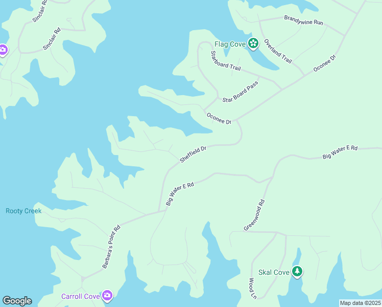 map of restaurants, bars, coffee shops, grocery stores, and more near Sheffield Drive in Sparta