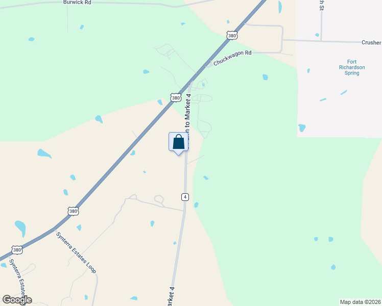 map of restaurants, bars, coffee shops, grocery stores, and more near 451 South Farm to Market 4 in Jacksboro