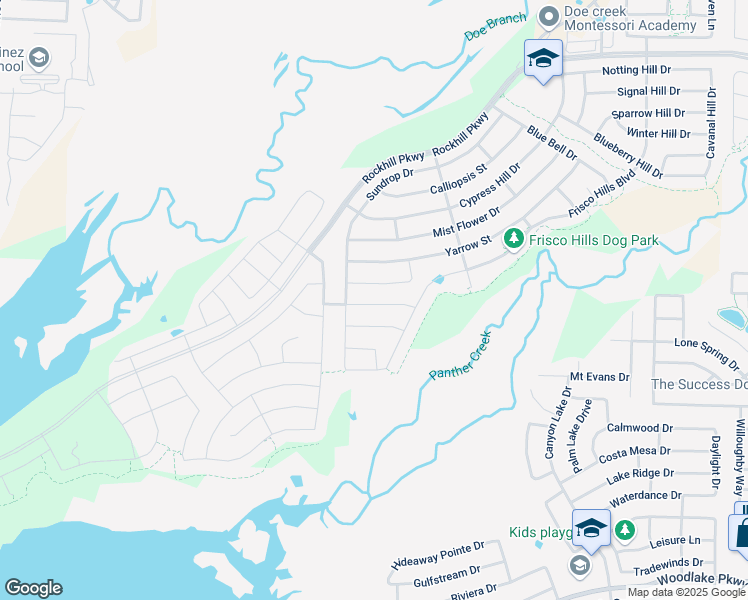 map of restaurants, bars, coffee shops, grocery stores, and more near 1212 Horsetail Drive in Little Elm