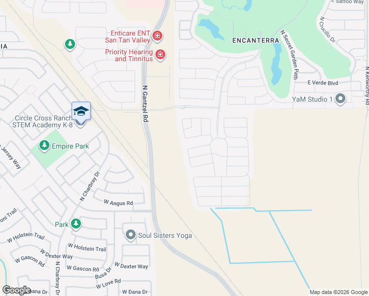 map of restaurants, bars, coffee shops, grocery stores, and more near 35602 East Lemon Lane in Queen Creek