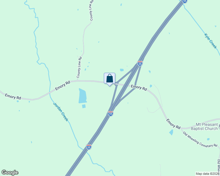 map of restaurants, bars, coffee shops, grocery stores, and more near 14818 Emory Road in West
