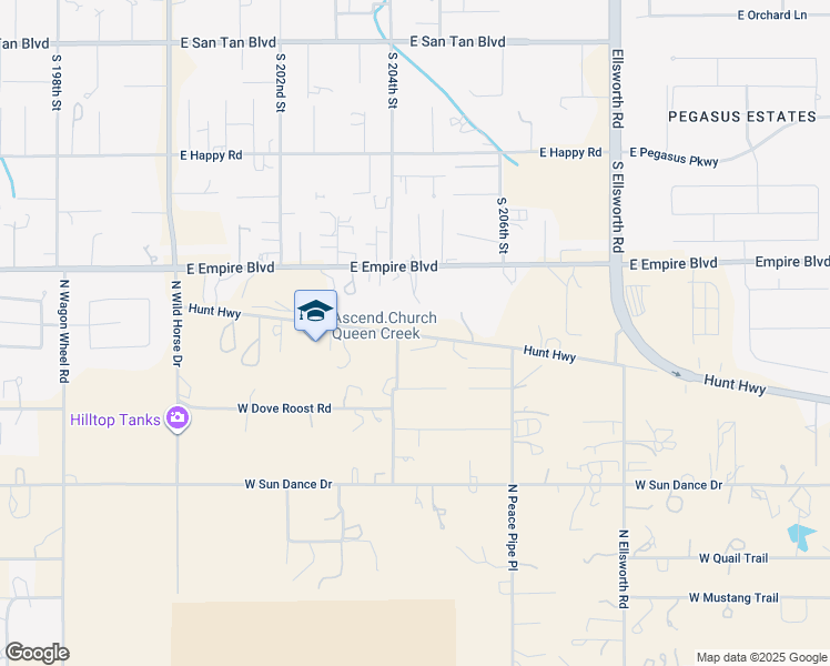 map of restaurants, bars, coffee shops, grocery stores, and more near in San Tan Valley