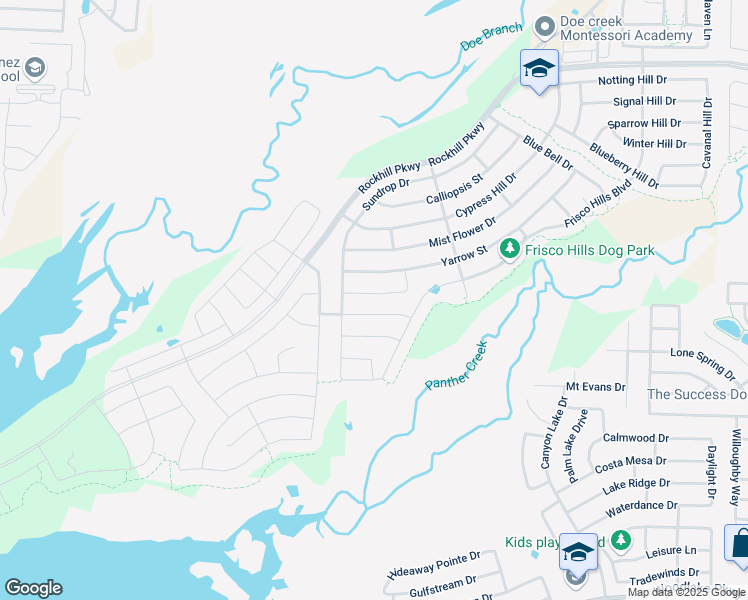 map of restaurants, bars, coffee shops, grocery stores, and more near 1212 Horsetail Drive in Little Elm